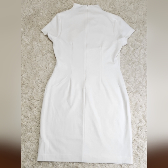 ALEXIA ADMOR Sadee Dress Light Ivory White Size Large - Picture 7 of 14